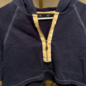 Cropped Yellow Accent Hoodie/Pullover